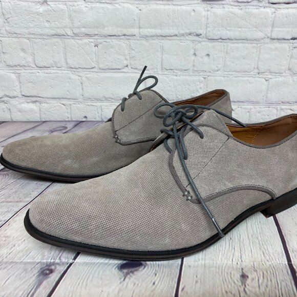 Town Shoes Men Dress Shoes Size 8 Bunting JP6561 Chime Gray - Picture 2 of 10